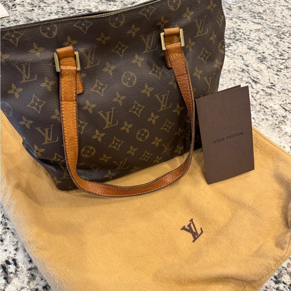 Authentic Louis Vuitton Monogram Cabas Piano tote bag